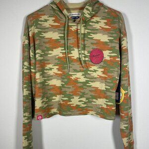 NWT! Magellan Shiner Camo Cropped Hoodie Outdoor Woodland Size: M!